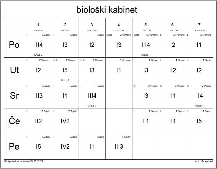 A white calendar with black numbers and letters

Description automatically generated