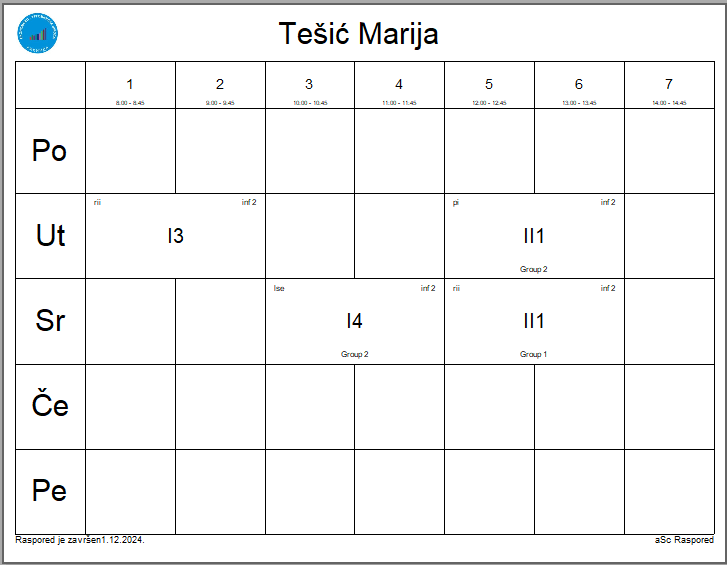 A white calendar with black squares

Description automatically generated